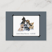 Pure Puppy | Zwart Stropdas elegant beeldscherm Ba Informatiekaartje (Achterkant)