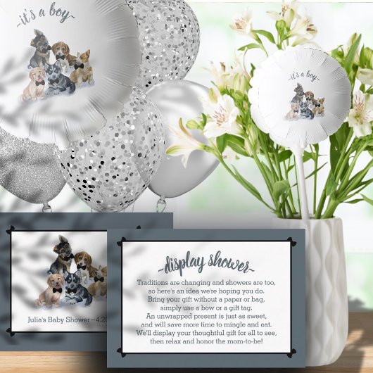 Pure Puppy | Zwart Stropdas elegant beeldscherm Ba Informatiekaartje