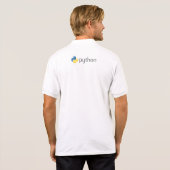 Pure Python Coder - Geek in Formele T-Hemden Polo (Achterkant volledig)