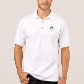 Pure Python Coder - Geek in Formele T-Hemden Polo (Voorkant)