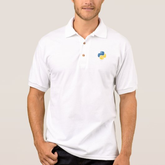 Pure Python Coder - Geek in Formele T-Hemden Polo (Voorkant)