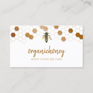 Pure rauwe honingbijen Apiary Honeycomb Visitekaartje