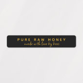 PURE RAW HONEY MADE WITH LOVE BY BEES BLACK LABEL (Design 1)