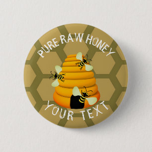 Pure Raw Honey Ronde Button 5,7 Cm