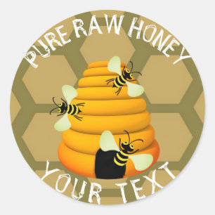 Pure Raw Honey Ronde Sticker