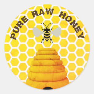Pure Raw Honey Ronde Sticker