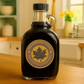 Pure Red Maple Syrup Label Sjabloon