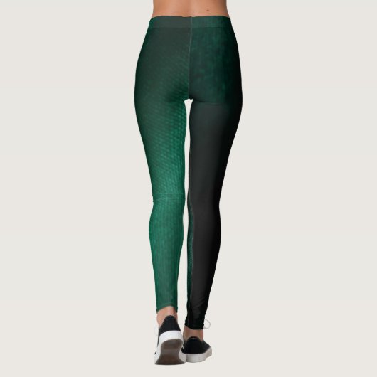 Pure Serenity Green Minimalistische Natuur Legging (Achterkant)
