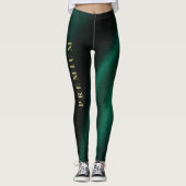 Pure Serenity Green Minimalistische Natuur Legging (Voorkant)