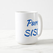 Pure SISU - Mug de café finlandais (15 oz; blanc) (Devant droit)