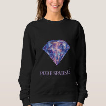 Pure Sparkle Minimalistische Diamant Sweatshirt