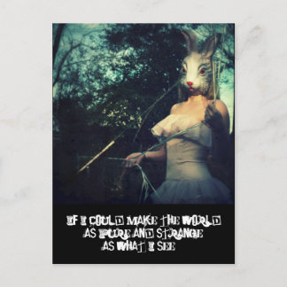 pure vreemde wereld briefkaart