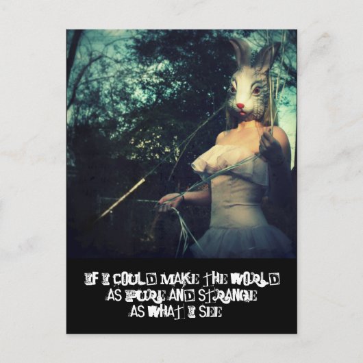 pure vreemde wereld briefkaart (Voorkant)