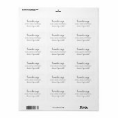 Pure White Simple Soap Labels (Full Sheet)