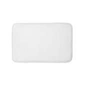 Pure witte vaste kleuren badmat (Voorkant)