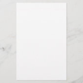 Pure witte vaste kleuren briefpapier (Achterkant)