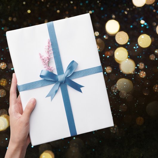 Pure witte vaste kleuren cadeaupapier