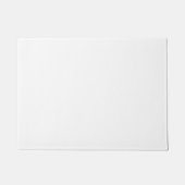 Pure witte vaste kleuren deurmat (Voorkant)