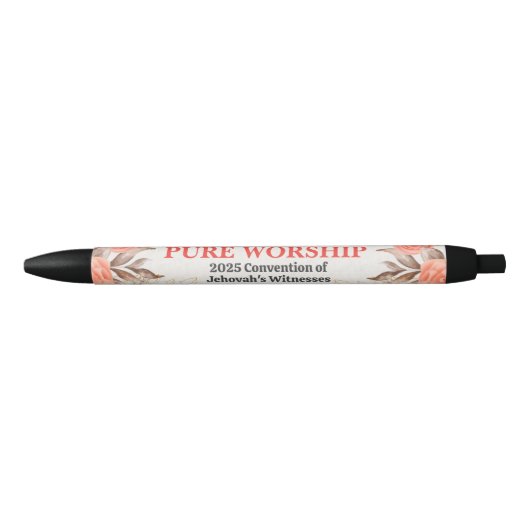 Pure Worship 2025 JW Convention Gift Zwarte Inkt Pen (Voorkant)