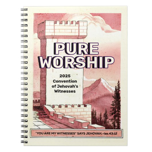 Pure Worship Convention 2025 JW Custom Gift Spiral Notitieboek (Voorkant)