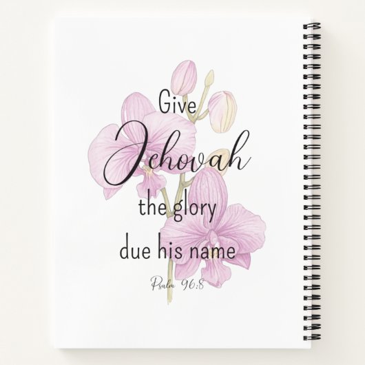 Pure Worship Convention 2-zijdig Notitieboek met o (Achterkant)