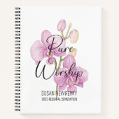 Pure Worship Convention 2-zijdig Notitieboek met o (Voorkant)