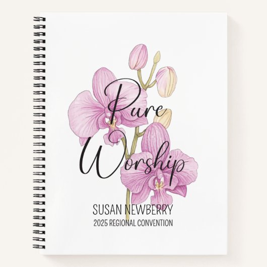 Pure Worship Convention 2-zijdig Notitieboek met o (Voorkant)