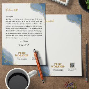 Pure Worship JW 2025 Custom Letter Writing Briefhoofd