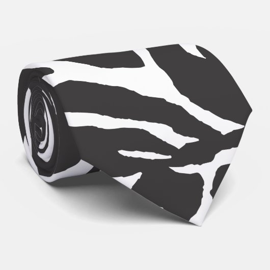 Pure Zebra Stropdas (Opgerold)