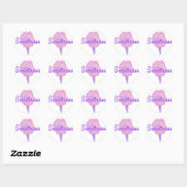Pure zoetheid ronde sticker (Vel)