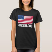 PUREBLOED UNVACCINATED patriottische T-SHIRS T-shirt (Voorkant)
