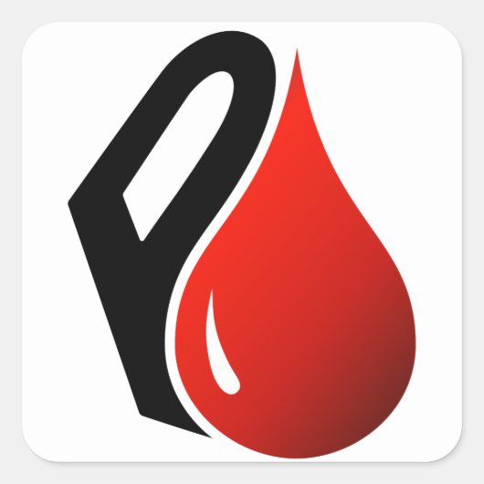 PUREBLOEDSQUARE STICKER (Voorkant)