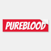 PUREBLOOD CHRISTIAN BUMPER STICKERS (Devant)