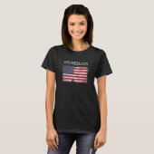 Pureblood Movement Pureblood Freedom American Flag T-shirt (Voorkant volledig)