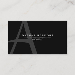 PurePro No8B Witte Monogram Visitekaartje