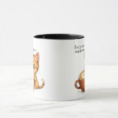 Purfection dans chaque selle - Cute chat latte Mug (Centre)