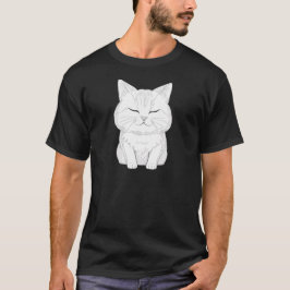 Purfectly Peaceful Cat - Relaxed Kat Art TSQ T-shirt