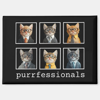 Purfessionfessionchats en costumes Magnet
