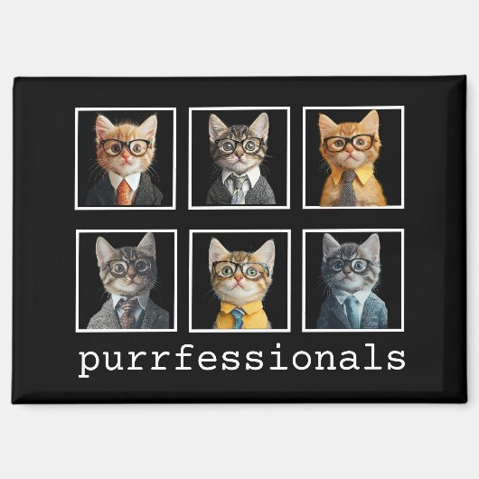 Purfessionfessionchats en costumes Magnet (Recto)
