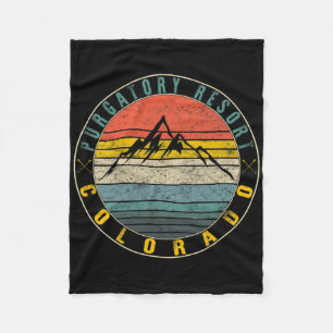 Purgatory Skiing Colorado Snowboarding Ski Snow Mo Fleece Deken