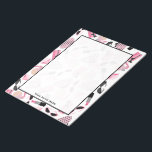 Purge Lunettes de soleil parfum et Bloc-notes<br><div class="desc">Un bloc-notes avec un design composé de lunettes de soleil pour chat rose et noir rétro, des sacs à monnaie rose avec pois gris, des sacs à main rose avec arc noir, des rouges à lèvres roses, des pierres précieuses roses et une bouteille de parfum avec atomiseur rose. Personnalisez avec...</div>