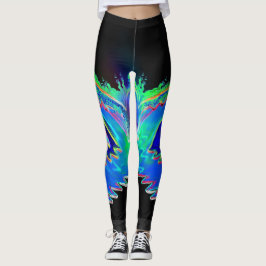 Purim פּוּרִים Vashti's masker futuristische kroon Leggings