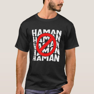Purim Anti Haman Kostuum Haman Hebreeuws Joods Ho T-shirt
