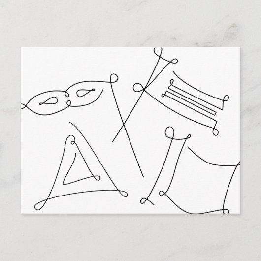 Purim Briefkaart (Voorkant)