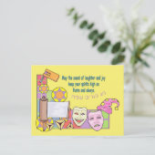 Purim Briefkaart (Staand voorkant)