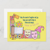 Purim Briefkaart (Voorkant / Achterkant)