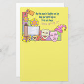 Purim Briefpapier (Voorkant / Achterkant)