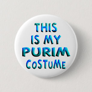 Purim Costume Ronde Button 5,7 Cm