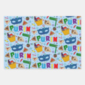 Purim - Enveloppement de papier feuille plate Ense (Devant 3)