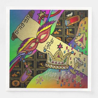 Purim Esther Celebration Art Print Papier servet